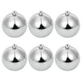 thumbnail image 5 of FELTECHELECTR 12 bolas colgantes plateadas para árbol de Navidad. Adornos navideños., 5 of 5