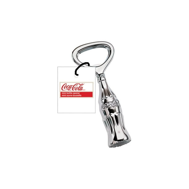 Abridor de botellas Coca-Cola Mini de metal cromado