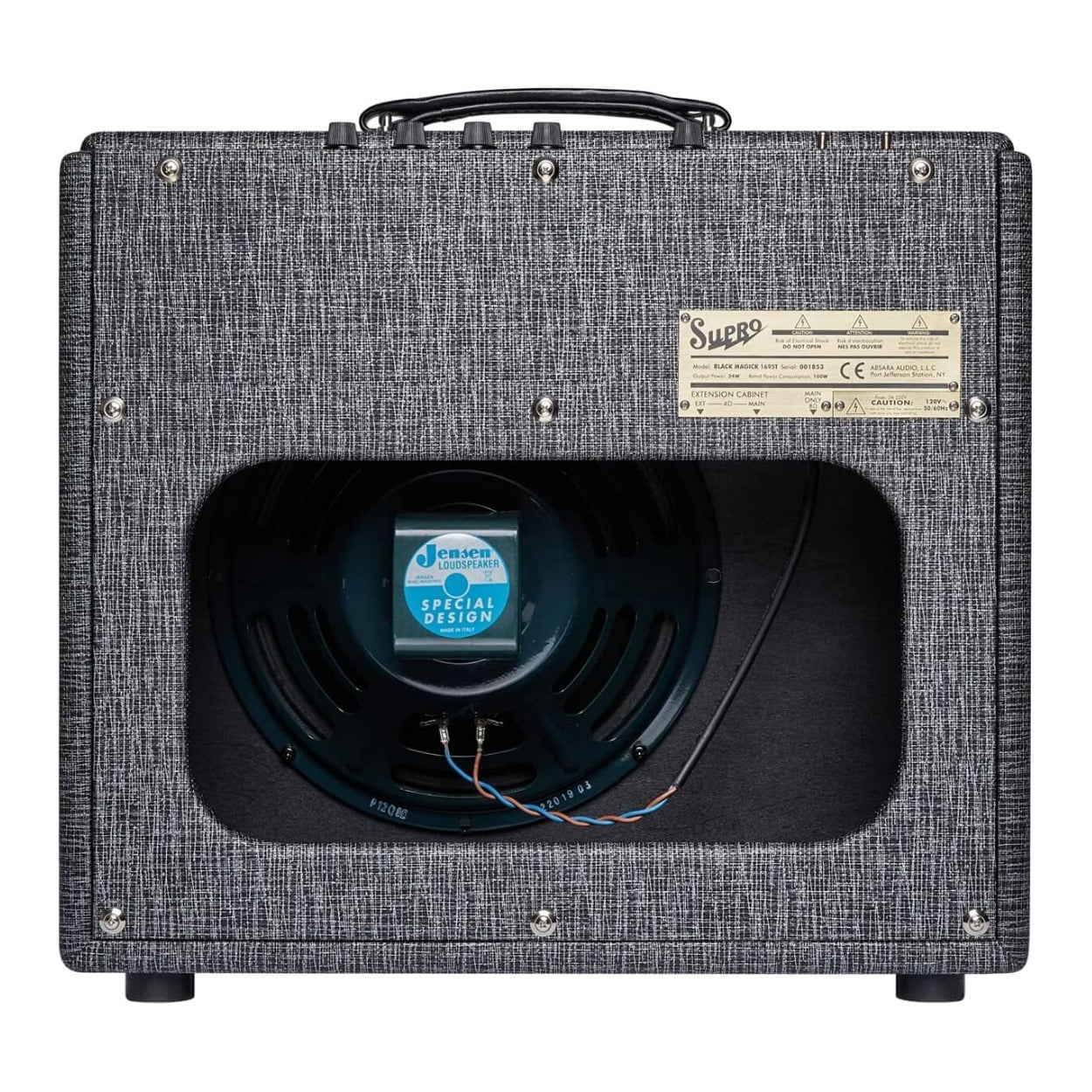 Supro 1695TJ Black Magick 25W 1x12 Tube Guitar Combo Amp Black