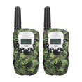 thumbnail image 1 of Paquete de 2 radios para niños con carga USB para aventuras y regalos, 8 canales, mini walkie talkies de camuflaje PMR de 446 MHz, 1 of 8