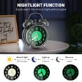 thumbnail image 3 of Super Loud Alarm Clock for Heavy Sleepers, 4 inches Twin Bell Alarm Clock with Backlight, Silent Non-Ticking & Luminous dial, Digital Alarm Clocks for Kids, Adults, Bedrooms, Silver, 3 of 7