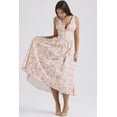 thumbnail image 3 of Eternatastic Women's V-Neck Sleeveless Floral Printed Midi Dress for Wedding Guest Graduation Party Ladies Beach Sundress Dresses with Pockets, 3 of 8