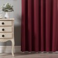 thumbnail image 2 of Quality Home Pinch Pleat Style Thermal Insulated Blackout Curtain - Burgundy - 42" x 84" (Set of 2 Panels), 2 of 4