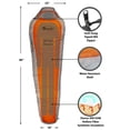 thumbnail image 3 of Duraton 20 F Mummy Sleeping Bag (Orange), 3 of 8
