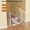 White Steel2, variant on LHSHID 53.15" Extra Tall Cat Gate,29.53"-40.16" Wide with Small Cat Door,Auto Close Safety Pet Gate,1.37" Narrow Bar Spacing,NO Drilling Pressure Mount Kit for Cats and Dogs,White