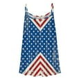 thumbnail image 5 of AOOCHASLIY American Flag Star Women Tops Fashion Women's Summer Round-Neck Sleeveless Print Casual CamisTop Blouse, 5 of 5