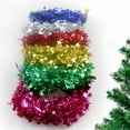 thumbnail image 4 of 7.5M Tinsel Wire Stars Christmas Tree Pendant Wire Five-Pointed Star Glitter Pull Flower Zipper Leaf Garland Decoration For Home, 4 of 7