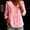 Pink, variant on Womens Peter Pan Collar Tops Long Sleeve V Neck Button Down Shirts Casual Summer Peplum Ruffle Trim Blouse