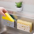thumbnail image 4 of Dish Cloths Rack Suction Sponge Holder Clip Rag Storage Wall Mounted Shelf Kitchen Rack Kitchen Bathroom Organizer Wall Mounted Shelf Xingzhi, 4 of 9