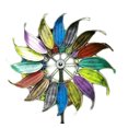 thumbnail image 1 of Rainbow Metal Feathers Kinetic Wind Spinner Garden Stake, 1 of 1