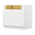 thumbnail image 6 of Furinno Shaker Farm Sink Bases Kitchen Cabinet, Ready to Assemble, 24 D x 36 W x 34.5 H, White, 6 of 8