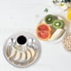 thumbnail image 5 of Plato de acero inoxidable para dumplings, con 2 compartimentos, para vinagre, de doble capa, para aperitivos, postres, ensaladas, patatas fritas y frutas., 5 of 8