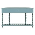 thumbnail image 4 of 52'' Curved Console Table Sofa Table Entryway Table with 4 Drawers and 1 Shelf Antique Blue, 4 of 5