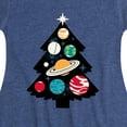 thumbnail image 3 of Instant Message - Space Tree Christmas - Toddler & Youth Girls Fit & Flare Dress, 3 of 5