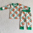 thumbnail image 1 of Ropa de dormir de Navidad para niños, camisetas de manga larga, conjunto de árbol de construcción, pantalones, pijamas, ropa de noche, 1 of 2