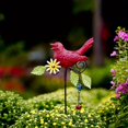 thumbnail image 2 of 1 Pieza Metal para Jardín Pájaros,Estaca Metal para Pájaros,Campanilla Viento con Campana,Decoración Al Aire Libre, Navidad, Jardín, Decoración de Pájaros, Campanilla de Viento, D, 2 of 8