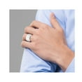 thumbnail image 4 of Bague Alliance pour Homme en Argent Sterling 12 mm, 4 of 5