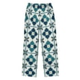 thumbnail image 2 of FORMRS Kids Pajama Pants with Pockets Size 13-14Y Boys Lounge Sleep Bottoms, Blue Mosaic Pattern, 2 of 8