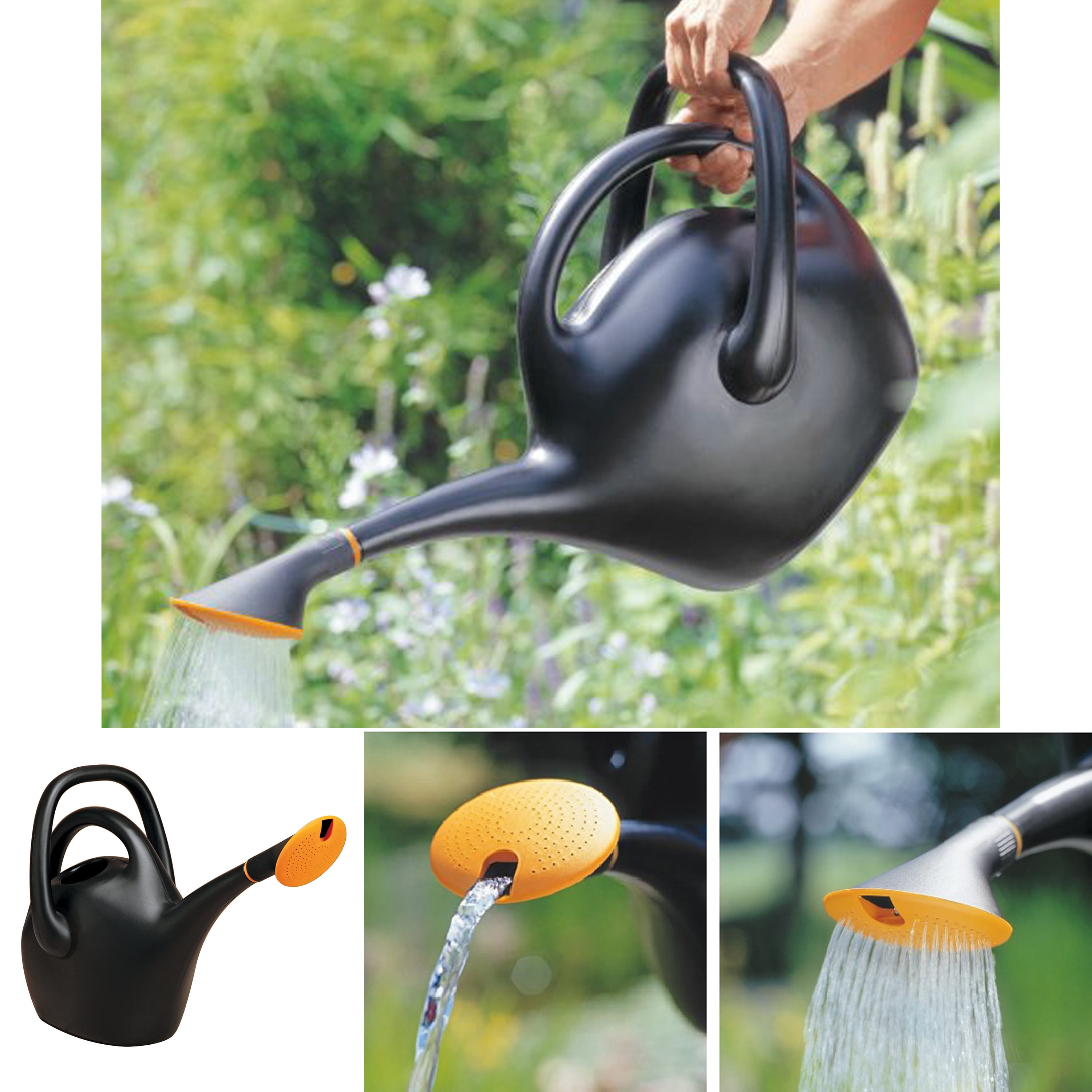 Bloem Easy Pour Watering Can 2.6 Gallon Black by Bloem