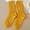 Yellow, variant on FADAACAI Crew Socks for Women,Solid Color Stacked Socks Wind Loose Tube Cotton Socks Fashion Lady Socks,Boot Socks for Women,Fall Socks Women Green A Clearance！