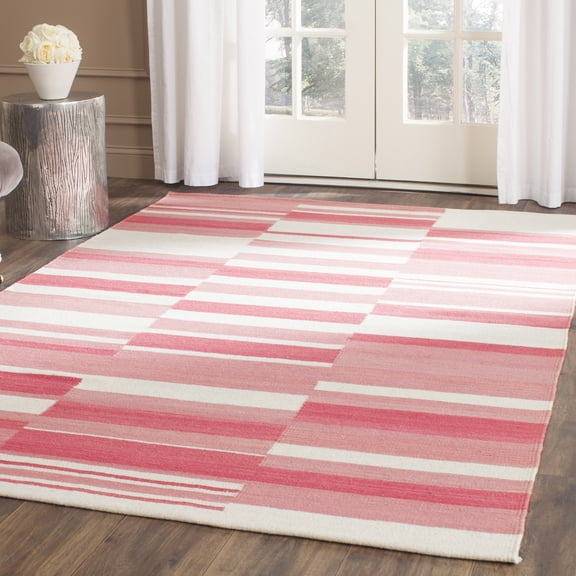 Safavieh Kilim Caiside Striped Area Rug, Pink/Ivory, 4' x 6'