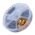 thumbnail image 3 of OULII DIY Jewelry Making 1380Pcs Stopper Beads Assorted Color Round Alloy, 3 of 8