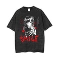 thumbnail image 2 of Camiseta con estampado gótico para hombre, ropa de calle de Hip Hop, Punk, Vintage, lavada, de gran tamaño, de verano, 2 of 5