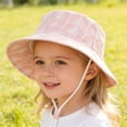 thumbnail image 5 of Jamicy Baby Sun Hat Summer Sun Protection Wide Brim Soft Lining Beach Hats for Boys and Girls Toddler Bucket Hat, 5 of 9