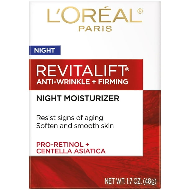 Crema de Noche Hidratante L'Oreal Paris RevitaLift 100 ml Pack 2