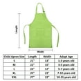 thumbnail image 2 of TOPTIE 6 Pack Kids Aprons with Pocket & Adjustable Strap, Child Chef Bib Apron for Kitchen Cooking Baking Painting-green dot-XXL, 2 of 5