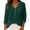 Blackish Green, variant on Duoif Womens Tops Womens Cotton Linen Tops Spring Fashion 2026 Long Sleeve V Neck Button Shirts Casual Loose Summer Blackish Green L