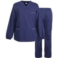 thumbnail image 1 of Traje de Enfermería Uniforme de Enfermera Transpirable Dentista Médicos Salón Camisa Pantalones Ropa SetMen Manga Larga XL, 1 of 8