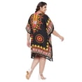 thumbnail image 6 of Gypsie Blu Women Tunics Dress Short 3/4 Sleeves Caftans for Ladies Casual Dresses, 6 of 7