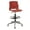 Peri Red, variant on Olio Designs Lola Drafting Stool, 5 Star Caster Base, Peri Red