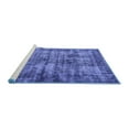 thumbnail image 2 of Ahgly Company Machine Washable Indoor Round Oriental Blue Industrial Area Rugs, 5' Round, 2 of 4