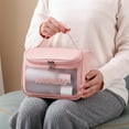 thumbnail image 5 of SPOORYOO Translucent Cosmetic Bag,Cosmetic Bag Set Frosted Translucent PVC With Zipper Handle Portable Travel Bag,Hangable And Handy Cosmetic Bag, 5 of 7