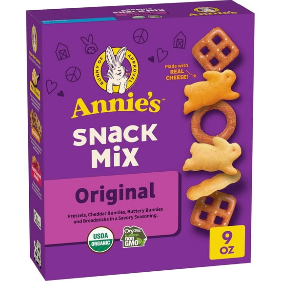Annie's Homegrown Organic Snack Mix Original -- 9 oz Pack of 3