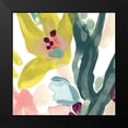 thumbnail image 2 of Vess, June Erica 12x12 Black Modern Framed Museum Art Print Titled - Tropical Impulse I, 2 of 5