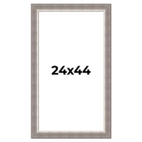 24x44 Frame Grey Real Wood Picture Frame Width 2.75 Inches | Interior Frame Depth 0.5 Inches |