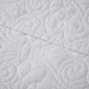 Oversized Quilted Throw White 60x70