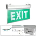 thumbnail image 3 of High-quality Acrylic 3W 12 LEDs Emergency Exit Sign Light,  Indicator Lamp 110-220V, 3 of 8
