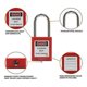 thumbnail image 3 of 10 Red Lockout Tagout Locks with 10 Lock Out Tags, Keyed Different, Compliant Safety Locks, 3 of 5