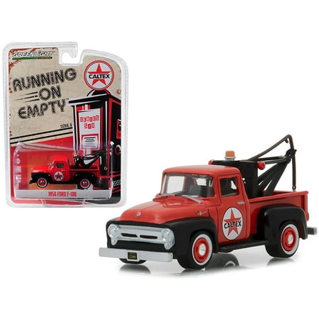 1956 Ford F-100 Tow Truck Red with Drop-In Tow Hook 