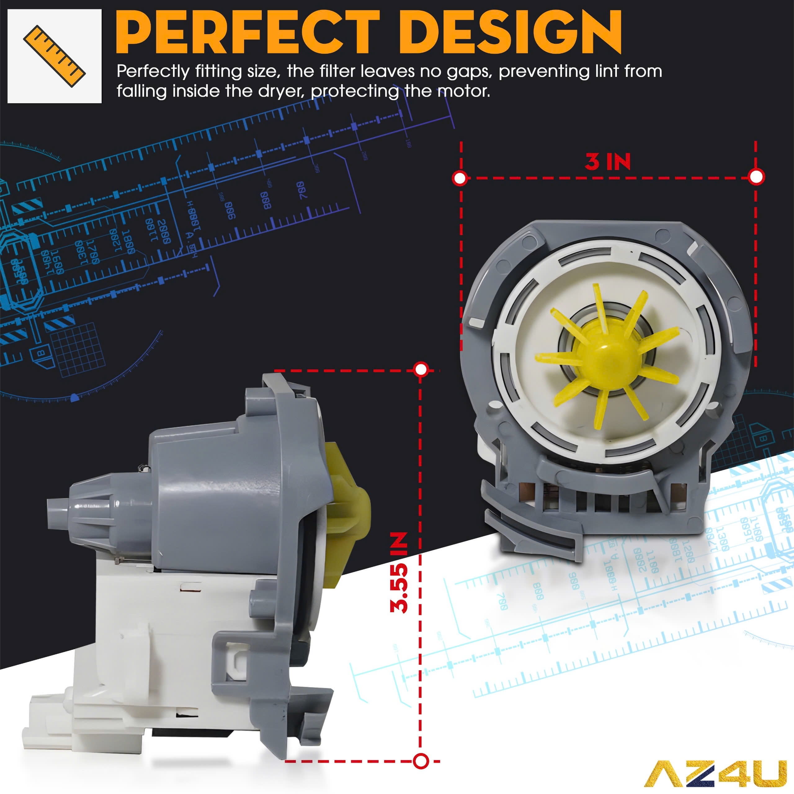 Pump Motor Wdt720padm2 Dishwasher Drain Pump Motor Replacement For