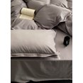 thumbnail image 3 of Nvzi Juego de sábanas, juego de sábanas y fundas de almohada, juego de cama individual, ropa de cama de hotel, decoración del hogar (gris), 3 of 5
