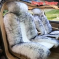thumbnail image 4 of Universal Fit Wool And Faux Plush Car Seat Cover For Winter Warmth And Comfort, 4 of 8