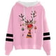 thumbnail image 1 of WILLBEST Sudadera con Capucha y Cordón Ajustable con Estampado Navideño Informal para Mujer XX-Grande, 1 of 3