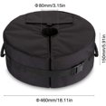 thumbnail image 3 of Bolsa de peso para paragüeros, base de paragüero redonda desmontable de 18", bolsa de arena para base de paragüero de patio, para exteriores, portátil, resistente, base de paragüero L, 3 of 4