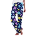 thumbnail image 5 of Domuza Women's Pajamas Pants Casual Soft Comfy Straight Leg Elastic Waist Pjs Trousers Funny Printed Relaxed Fit Lounge Sleepwear Sky Blue S, 5 of 5