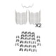 thumbnail image 1 of 80 piezas de acero inoxidable para fijación de de invernadero G & W Clips sin repuestos de óxido Zulema none, 1 of 8
